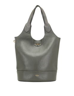 Lily Tote, Leather, Grey, MIT, DB, 1*